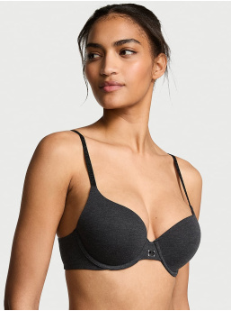 Cotton Logo Hardware Perfect Shape Push-Up Bra
