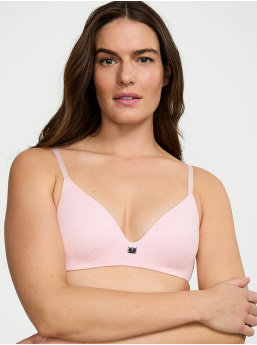 Cotton Logo Hardware Lightly Lined Wireless Bra