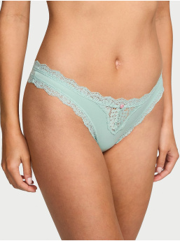 Lace-Trim Thong Panty