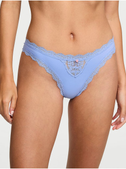 Lace-Trim Thong Panty
