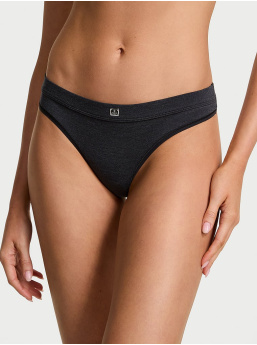 Logo Cotton Thong Panty