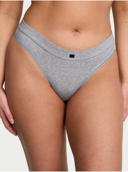 Logo Cotton Thong Panty