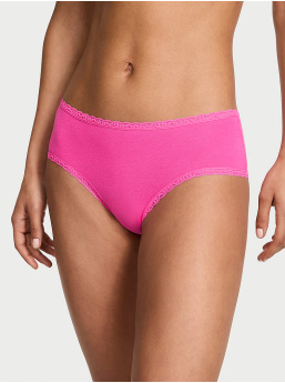 Cotton Lace-Waist Cheeky Panty