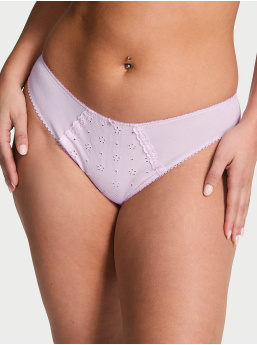 Stretch Cotton Eyelet Bikini Panty