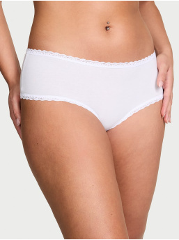Cotton Lace-Waist Cheeky Panty