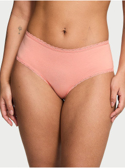 Cotton Lace-Waist Cheeky Panty