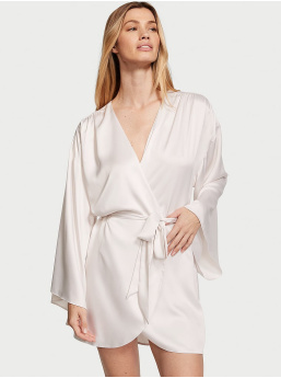 Bride Embellished Satin Short Robe