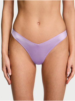 Smooth Strappy-Back High-Leg Thong Panty