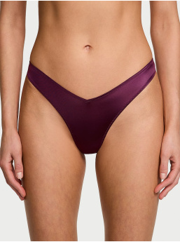 Smooth Strappy-Back High-Leg Thong Panty