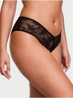 Rose Lace Crotchless Cheeky Panty