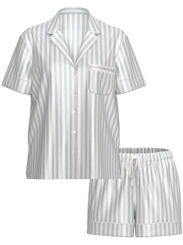 Glazed Satin Short Pajama Set