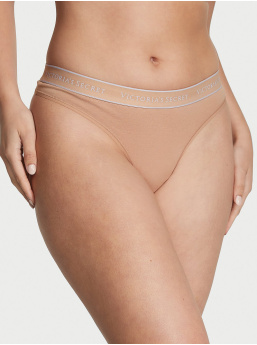 Logo Cotton Thong Panty