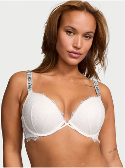 Shine Strap Lace Push-Up Bra