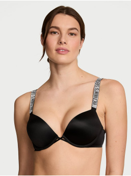 Bombshell Logo Shine Strap Add-2-Cups Push-Up Bra