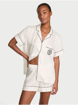 Glazed Satin Short Pajama Set