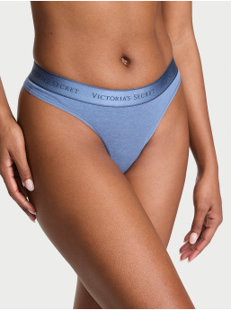 Logo Cotton Thong Panty
