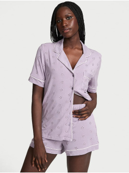 Modal Soft Eyelet Short Pajama Set