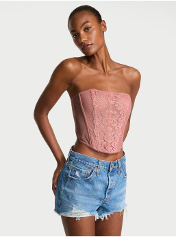 Vintage Blossom Strapless Corset Top