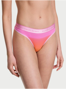 Logo Cotton Thong Panty