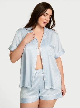 Glazed Satin Short Pajama Set