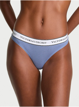Logo Cotton Thong Panty