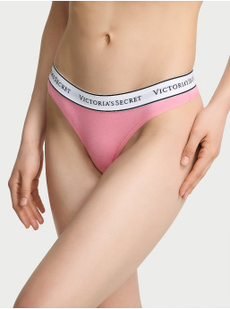 Logo Cotton Thong Panty