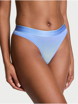 Logo Cotton Thong Panty