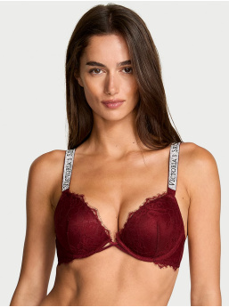 Shine Strap Lace Push-Up Bra