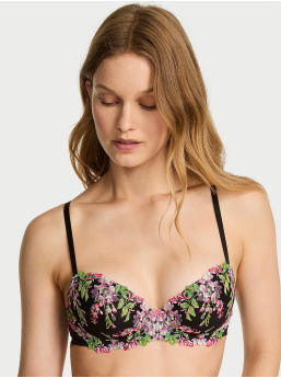 Wisteria Embroidery Lightly Lined Demi Bra