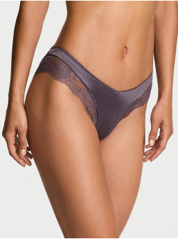 Rose Lace-Trim High-Leg Cheeky Panty