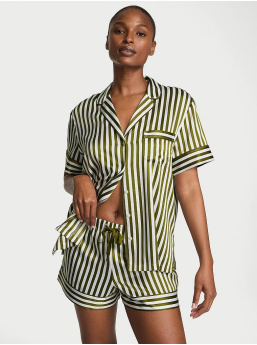 Glazed Satin Short Pajama Set