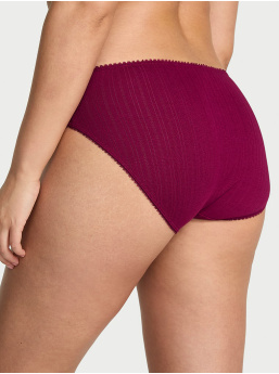 Stretch Pointelle High-Leg Brief Panty