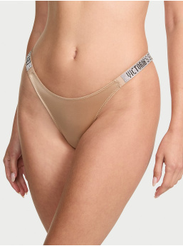Logo Shine Strap Brazilian Panty