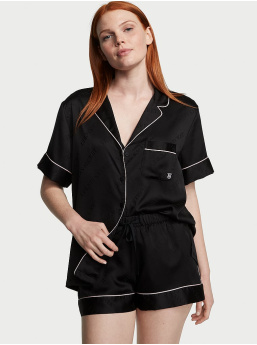 Glazed Satin Short Pajama Set