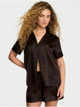 Glazed Satin Short Pajama Set