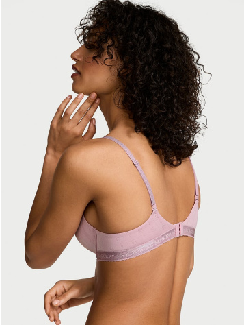 Pointelle Logo Perfect Shape Push-Up Bra