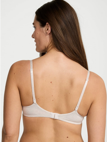 Cotton Logo Hardware Lightly Lined Wireless Bra