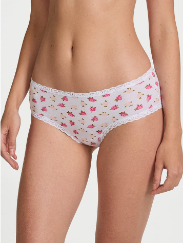 Cotton Lace-Waist Cheeky Panty
