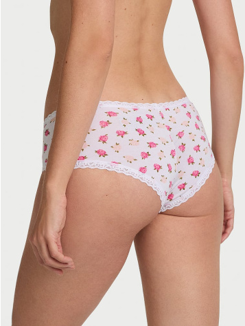Cotton Lace-Waist Cheeky Panty