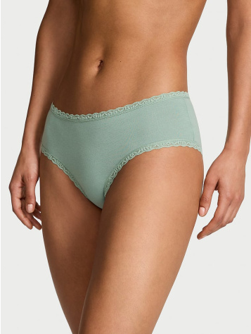 Cotton Lace-Waist Cheeky Panty