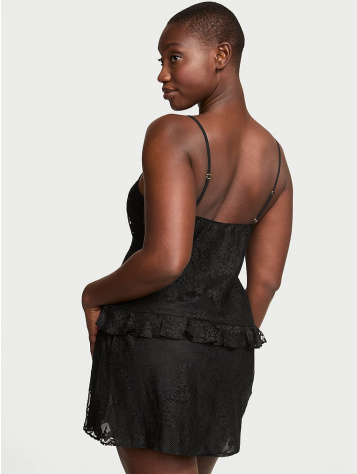 Dare To Dream Lace Flounce Mini Slip