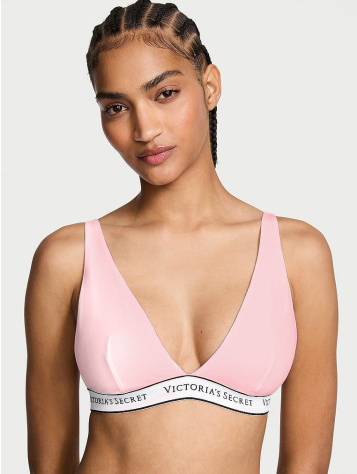 Wireless Cotton Plunge Bralette