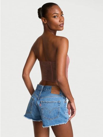 Vintage Blossom Strapless Corset Top