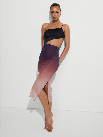 Siren Sunset Ombré One-Shoulder Cut-Out Dress