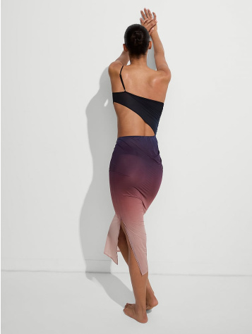 Siren Sunset Ombré One-Shoulder Cut-Out Dress