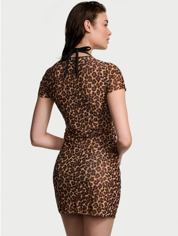 Beachwear Mesh Mini Dress